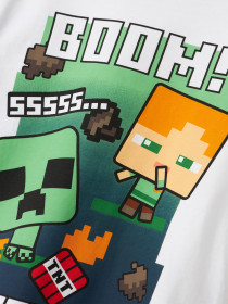 NAME IT Bluse Ac Minecraft Bright White